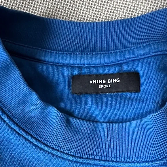 Anine Bing Sport Royal Blue Sweatshirt - Picture 2 of 4